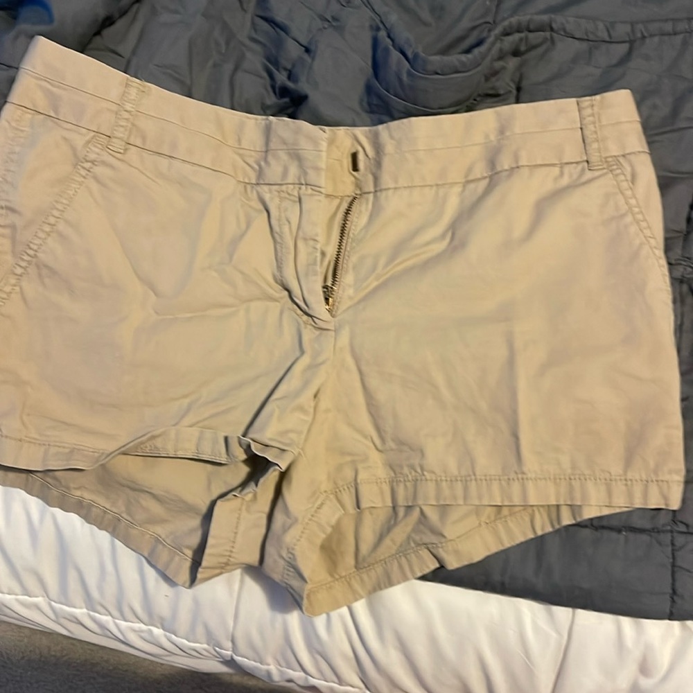 J crew khaki chino shorts